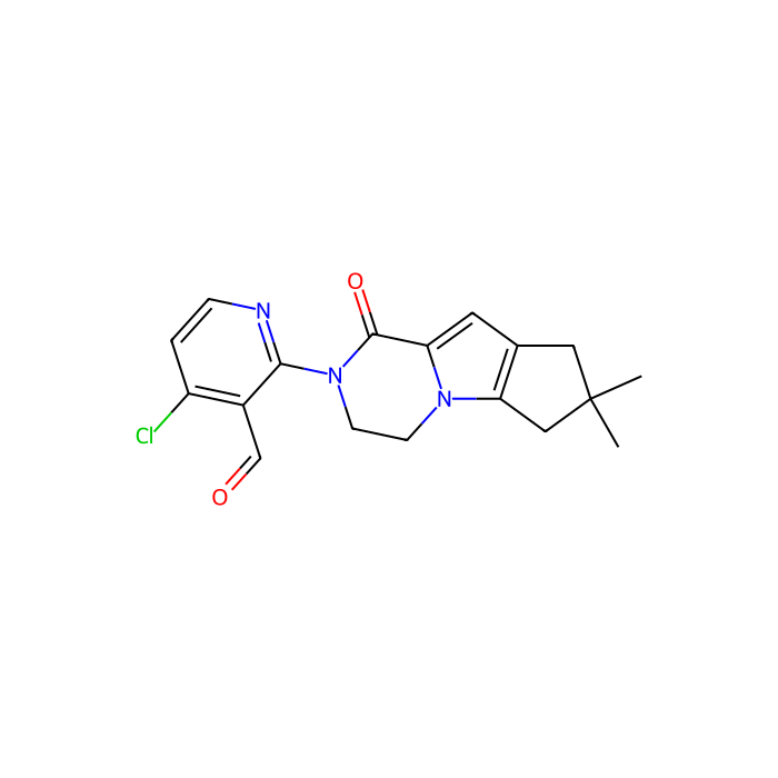 4-chloro-2-{4,4-dimethyl-9-oxo-1,10-diazatricyclo[6.4.0.0²,⁶]dodeca-2(6),7-dien-10-yl}pyridine-3-carbaldehyde