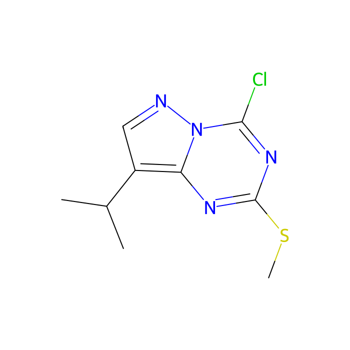 4-chloro-8-isopropyl-2-methylsulfanyl-pyrazolo[1,5-a][1,3,5]triazine