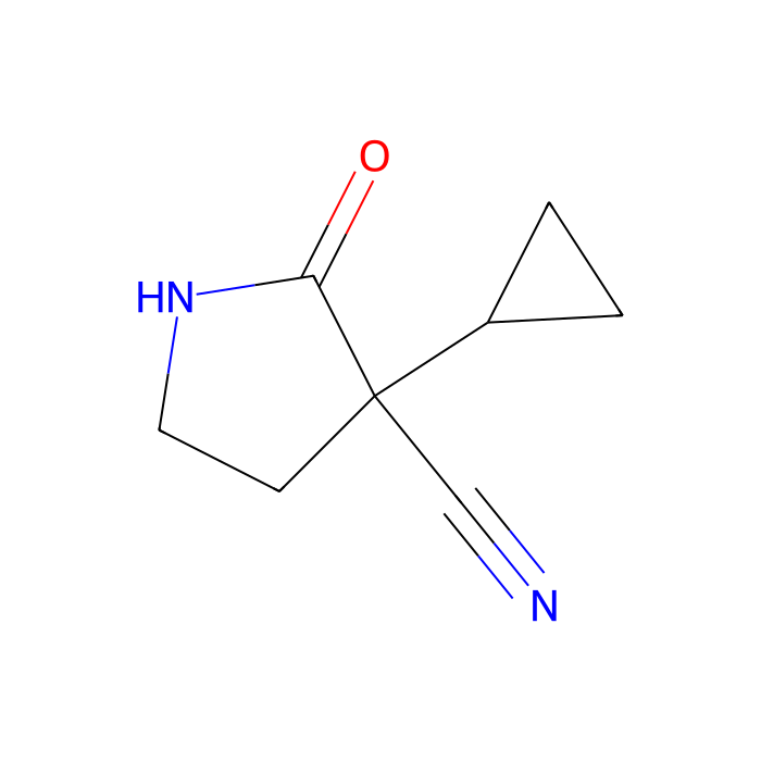 3-cyclopropyl-2-oxo-pyrrolidine-3-carbonitrile