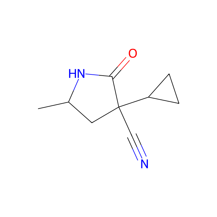 (3S,5S)-3-cyclopropyl-5-methyl-2-oxo-pyrrolidine-3-carbonitrile