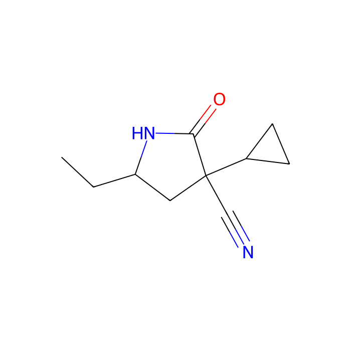 (3R,5R)-3-cyclopropyl-5-ethyl-2-oxo-pyrrolidine-3-carbonitrile