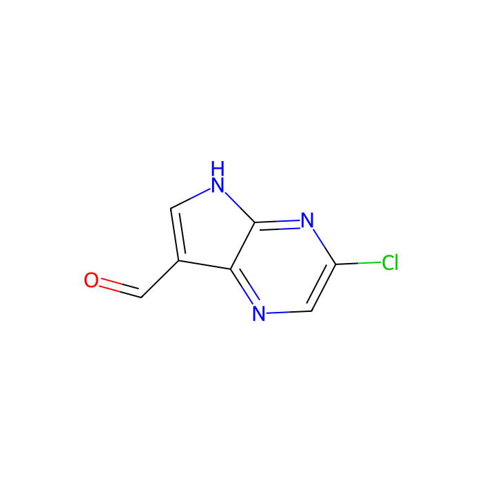 3-chloro-5H-pyrrolo[2,3-b]pyrazine-7-carbaldehyde