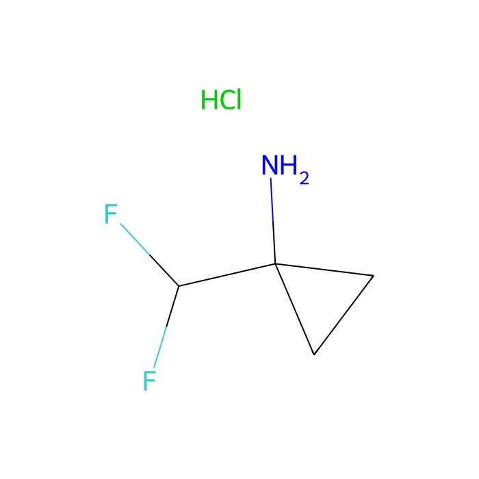 1-(difluoromethyl)cyclopropanamine;hydrochloride
