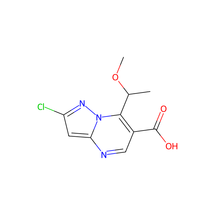 2-chloro-7-[(1S)-1-methoxyethyl]pyrazolo[1,5-a]pyrimidine-6-carboxylic acid