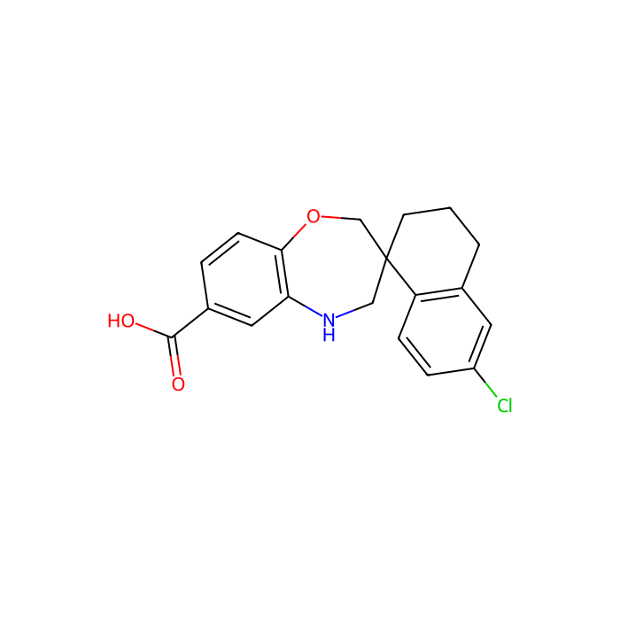 (3S)-6'-chlorospiro[4,5-dihydro-2H-1,5-benzoxazepine-3,1'-tetralin]-7-carboxylic acid
