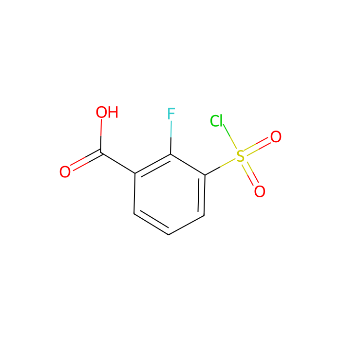 3-chlorosulfonyl-2-fluoro-benzoic acid