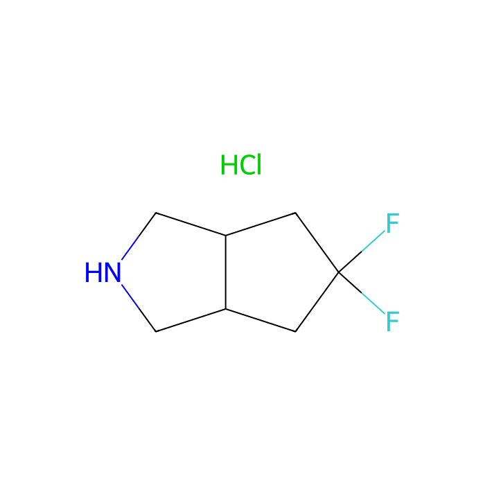 cis-5,5-difluoro-2,3,3a,4,6,6a-hexahydro-1H-cyclopenta[c]pyrrole;hydrochloride