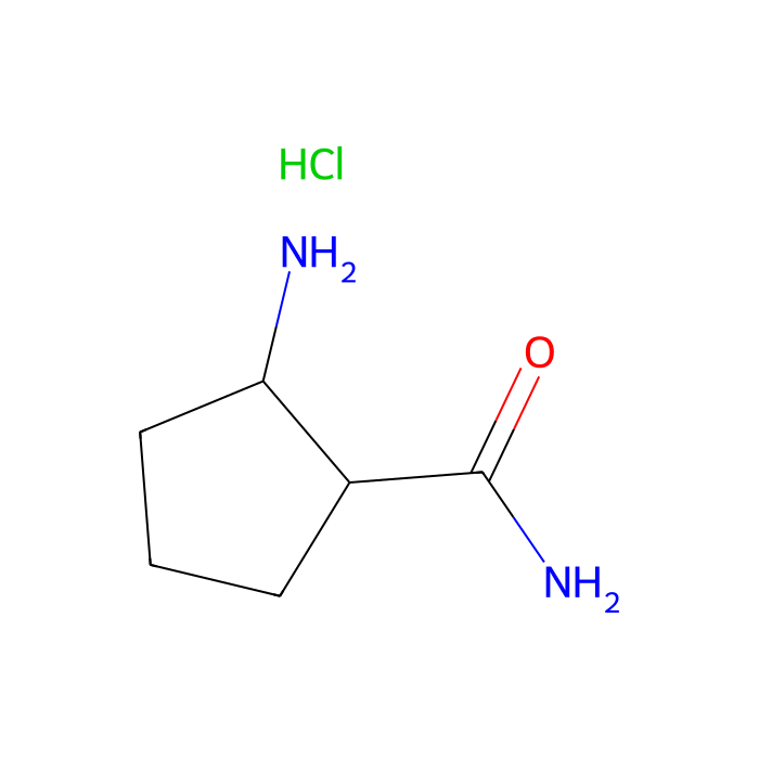 cis-2-aminocyclopentanecarboxamide;hydrochloride