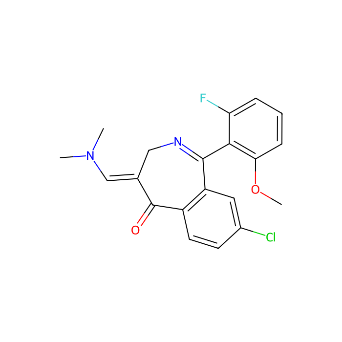 8-chloro-4-(dimethylaminomethylene)-1-(2-fluoro-6-methoxy-phenyl)-3H-2-benzazepin-5-one