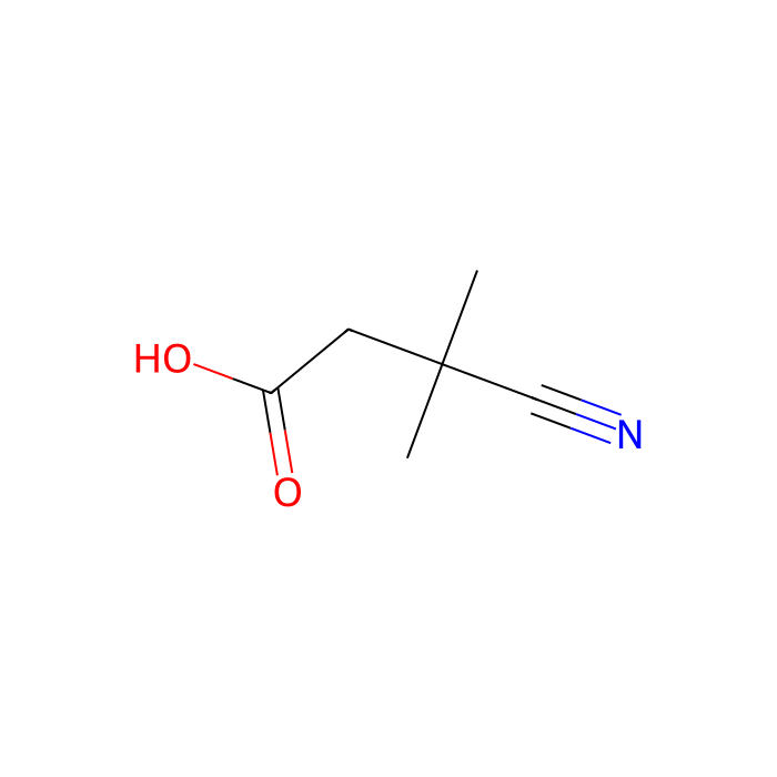 3-cyano-3-methyl-butanoic acid