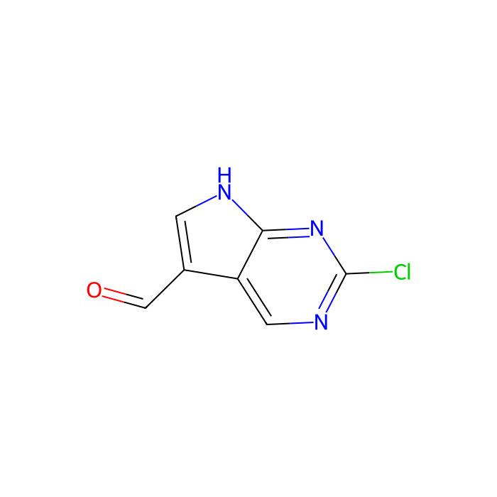 2-chloro-7H-pyrrolo[2,3-d]pyrimidine-5-carbaldehyde