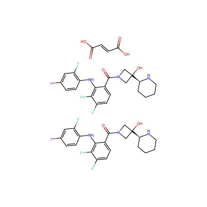Cobimetinib hemifumarate, 双特异性丝裂原活化蛋白激酶激酶 2 抑制剂