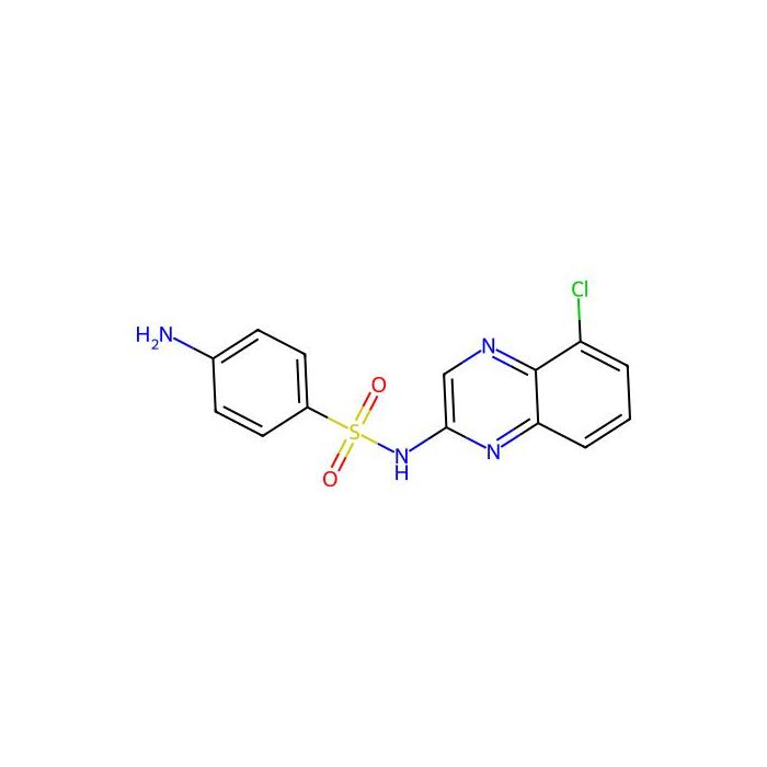 Chloroquinoxaline sulfonamide