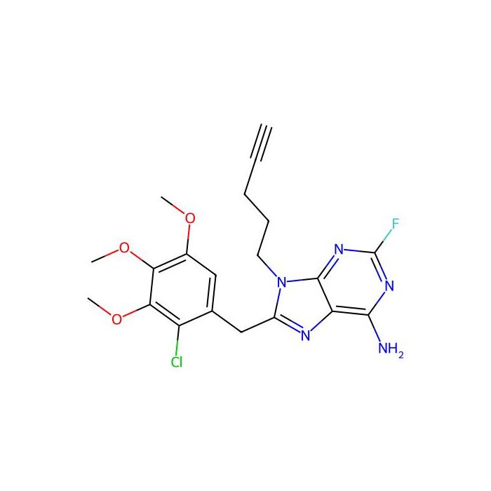 8-(2-Chloro-3,4,5-trimethoxy-benzyl)-2-fluoro-9-pent-4-ylnyl-9H-purin-6-ylamine