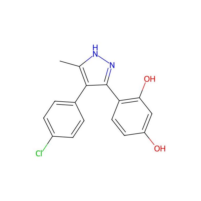 4-(4-(4-chlorophenyl)-5-methyl-1H-pyrazol-3-yl)benzene-1,3-diol