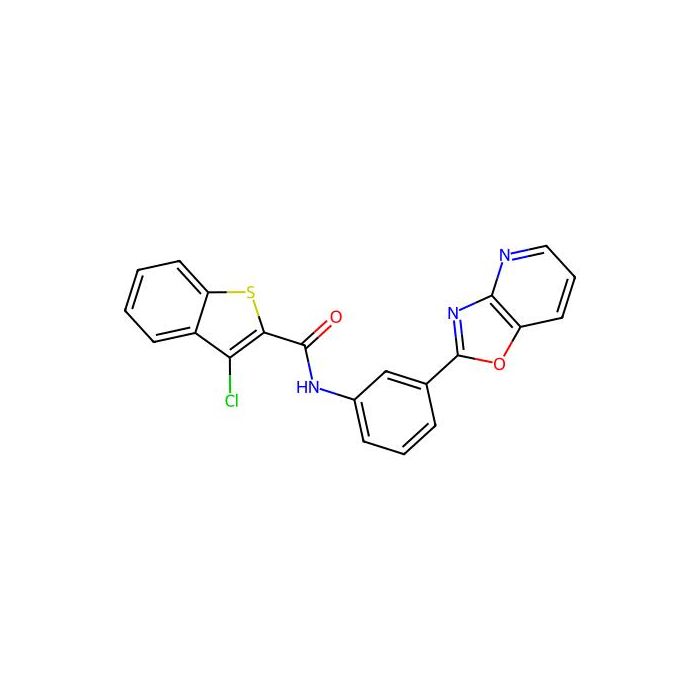 3-chloro-N-[3-([1,3]oxazolo[4,5-b]pyridin-2-yl)phenyl]-1-benzothiophene-2-carboxamide