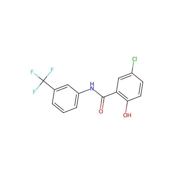 5-chloro-2-hydroxy-N-[3-(trifluoromethyl)phenyl]benzamide