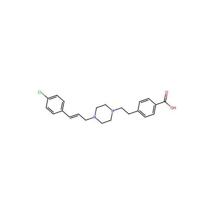 4-(2-(1-(4-Chlorocinnamyl)piperazin-4-yl)ethyl)benzoic acid
