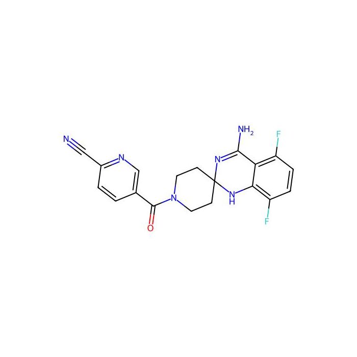 1-(6-Cyano-3-pyridylcarbonyl)-5',8'-difluorospiro[piperidine-4,2'(1'H)-quinazoline]-4'-amine