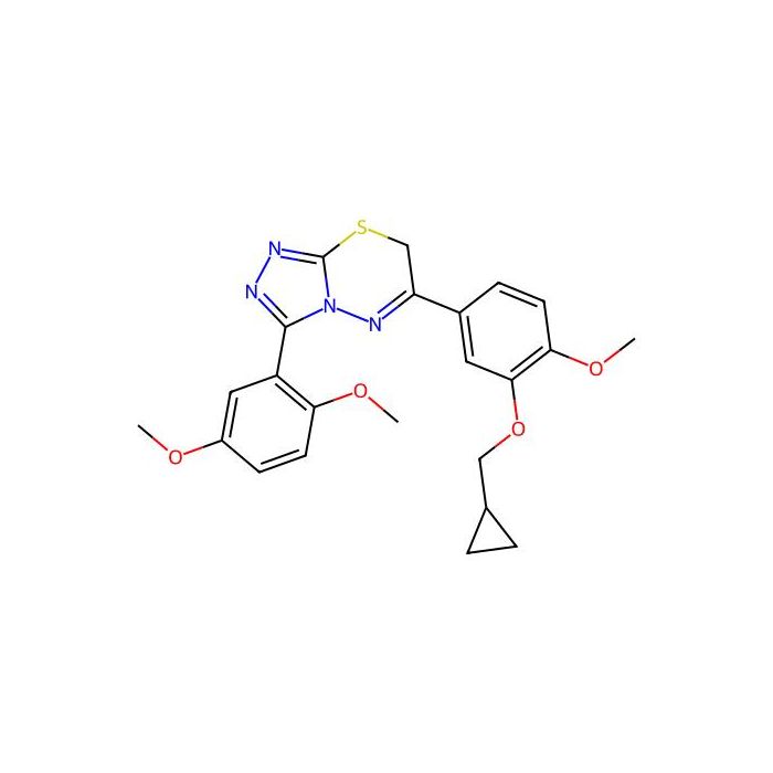 6-[3-(cyclopropylmethoxy)-4-methoxyphenyl]-3-(2,5-dimethoxyphenyl)-7H-[1,2,4]triazolo[3,4-b][1,3,4]thiadiazine