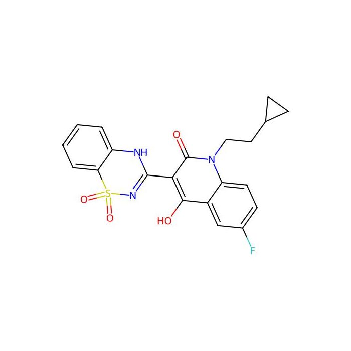 1-(2-Cyclopropylethyl)-3-(1,1-Dioxido-2h-1,2,4-Benzothiadiazin-3-Yl)-6-Fluoro-4-Hydroxyquinolin-2(1h)-One
