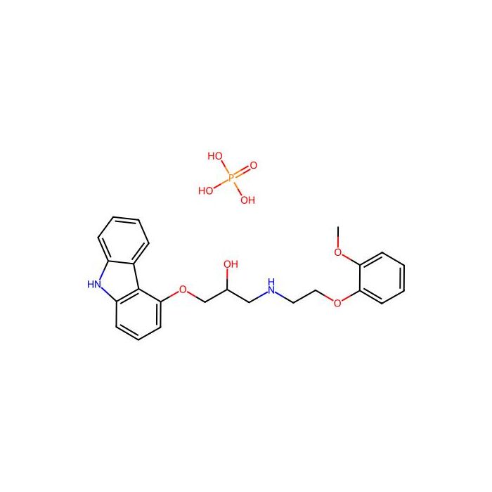 Carvedilol phosphate, 肾上腺素能受体 alpha-1 拮抗剂