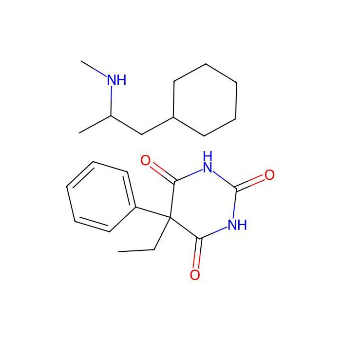 1-cyclohexyl-N-methylpropan-2-amine;5-ethyl-5-phenyl-1,3-diazinane-2,4,6-trione