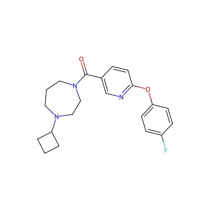 (4-Cyclobutyl-1,4-diazepan-1-yl)(6-(4-fluorophenoxy)pyridin-3-yl)methanone, 组胺 H3 受体拮抗剂