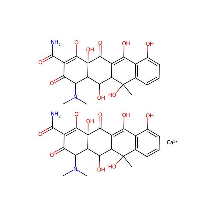 Calcium dioxytetracycline, 细菌 70S 核糖体抑制剂