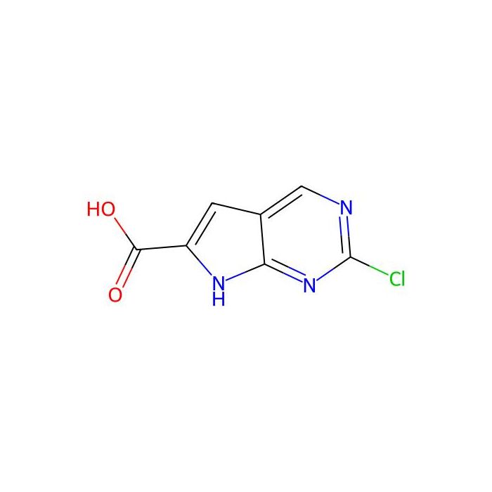 2-chloro-7H-pyrrolo[2,3-d]pyrimidine-6-carboxylic acid