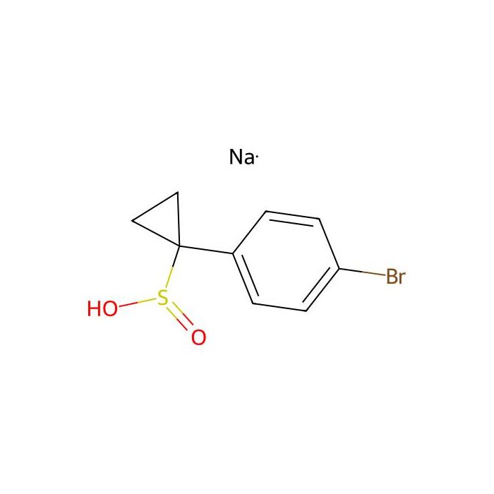 1-(4-bromophenyl)cyclopropanesulfinic acid;sodium salt