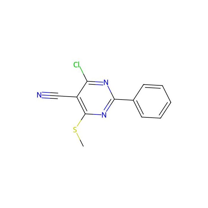 4-氯-6-(甲硫基)-2-苯基嘧啶-5-甲腈