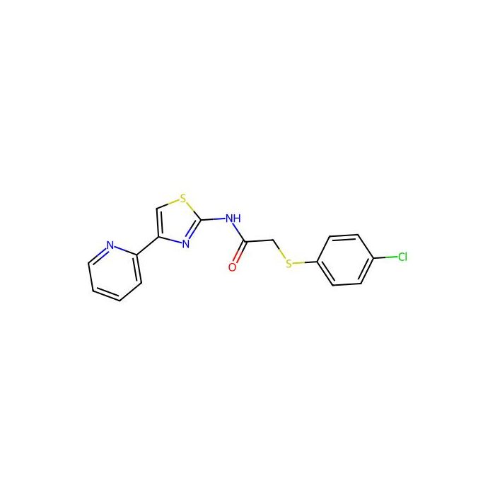 2-((4-chlorophenyl)thio)-N-(4-(pyridin-2-yl)thiazol-2-yl)acetamide