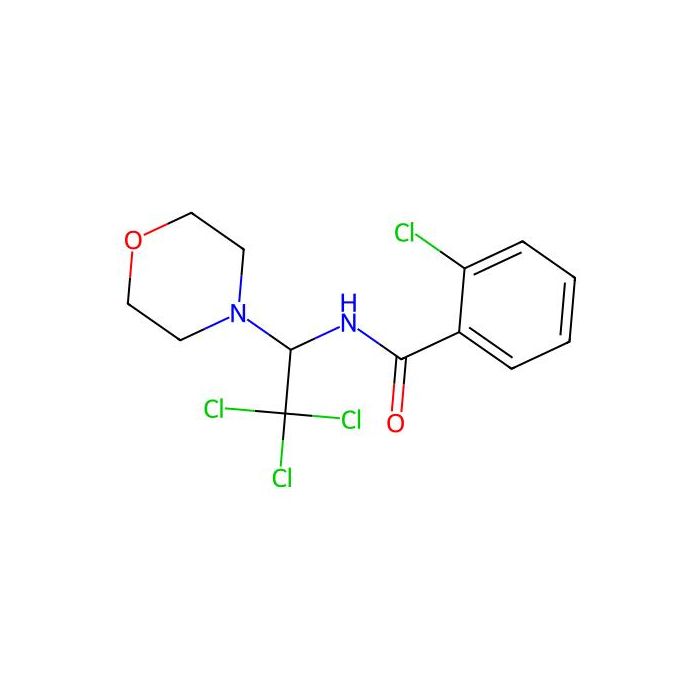 2-chloro-N-(2,2,2-trichloro-1-morpholinoethyl)benzamide