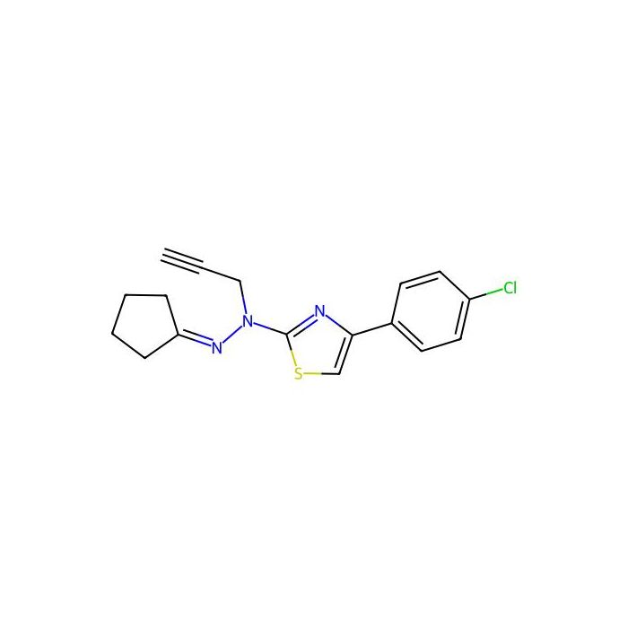 4-(4-Chlorophenyl)-N-(cyclopentylideneamino)-N-prop-2-ynyl-1,3-thiazol-2-amine