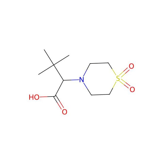 2-(1,1-Dioxo-1lambda~6~,4-thiazinan-4-yl)-3,3-dimethylbutanoic acid