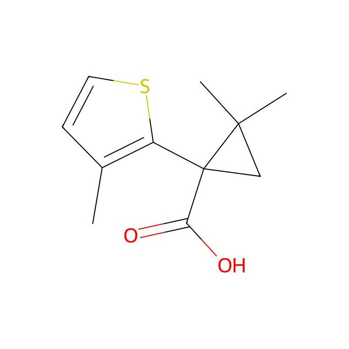 2,2-Dimethyl-1-(3-methylthiophen-2-yl)cyclopropane-1-carboxylic acid