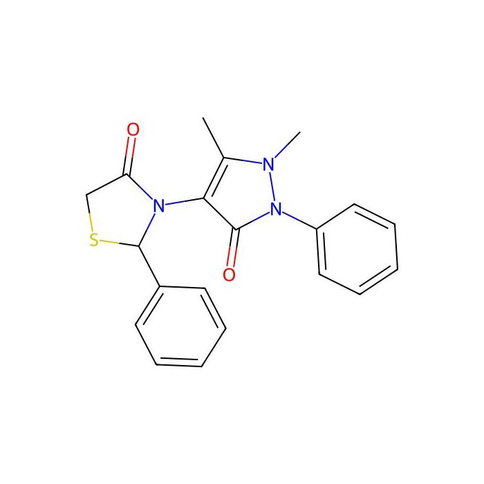 3-(1,5-dimethyl-3-oxo-2-phenyl-2,3-dihydro-1H-pyrazol-4-yl)-2-phenyl-1,3-thiazolidin-4-one
