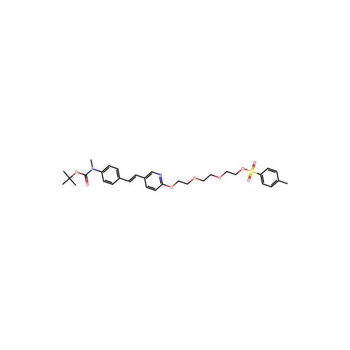 Deflouro-(p-tolylsulfonyloxy)-N-boc-florbetapir