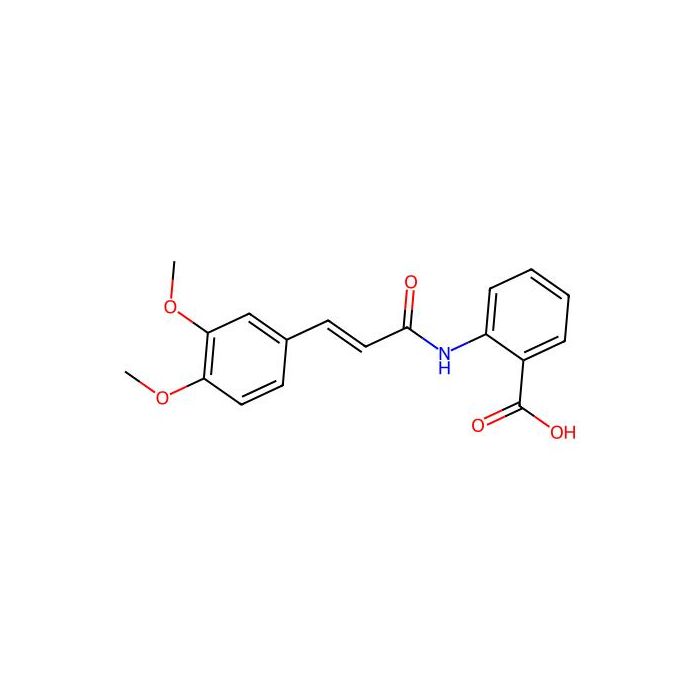 2-[[3-(3,4-Dimethoxyphenyl)acryloyl]amino]benzoic acid