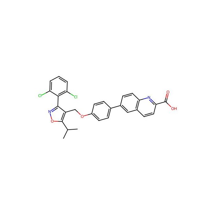 6-(4-{[3-(2,6-Dichlorophenyl)-5-(1-Methylethyl)isoxazol-4-Yl]methoxy}phenyl)quinoline-2-Carboxylic Acid