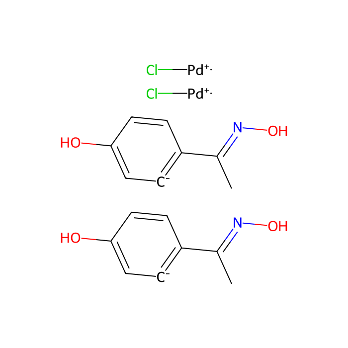 二-μ-氯双[5-羟基-2-[1-(肟基)乙基]苯基]钯(II)二聚体
