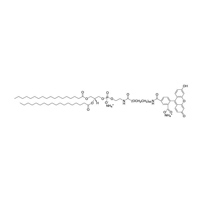 1,2-二硬脂酰基-sn-甘油-3-磷酸乙醇胺-N-[聚(乙二醇)2000-N'-羧基荧光素](铵盐)