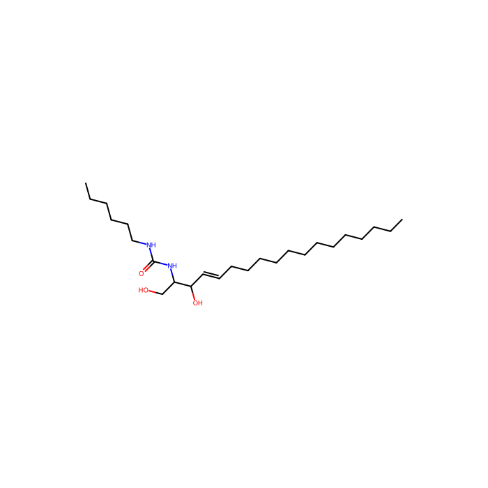 D-赤型-N-[2-(1,3-二羟基-4E-十八碳烯)]-N'-己烷-脲-鞘氨醇