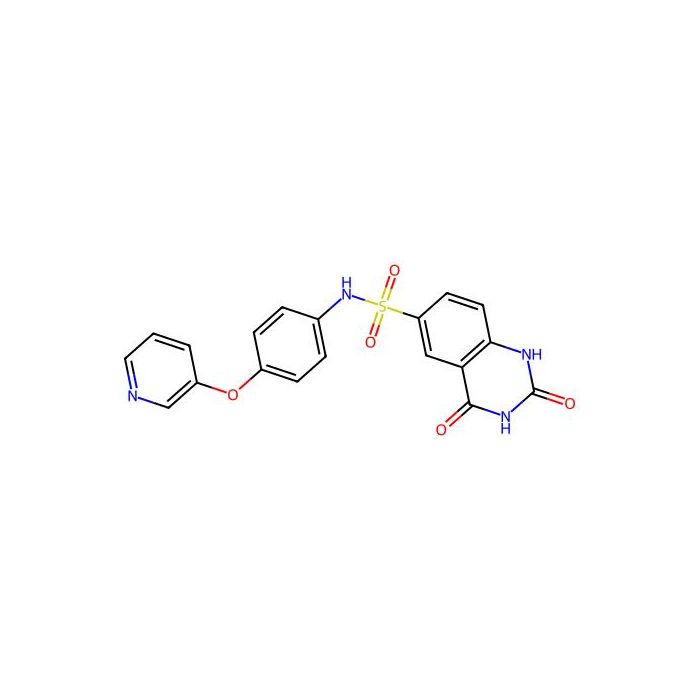 2,4-dioxo-N-(4-(pyridin-3-yloxy)phenyl)-1,2,3,4-tetrahydroquinazoline-6-sulfonamide