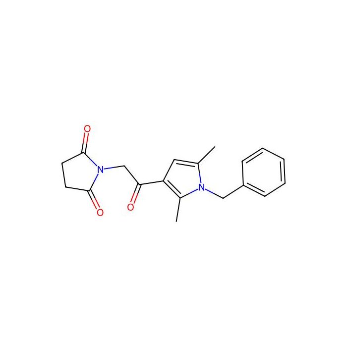 1-[2-[2,5-Dimethyl-1-(phenylmethyl)-3-pyrrolyl]-2-oxoethyl]pyrrolidine-2,5-dione