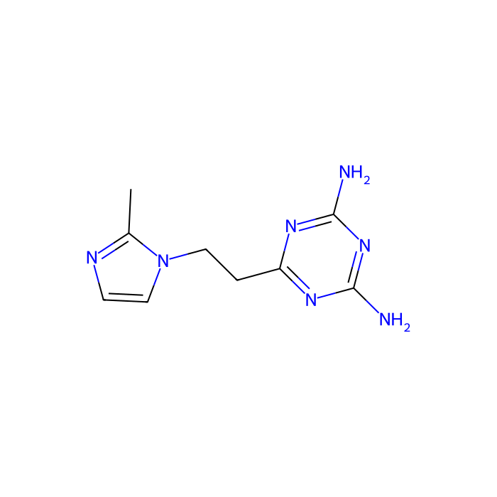 2,4-二氨基-6-[2-(2-甲基-1-咪唑基)乙基]-1,3,5-噻嗪