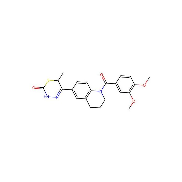 5-[1-(3,4-dimethoxybenzoyl)-3,4-dihydro-2H-quinolin-6-yl]-6-methyl-3,6-dihydro-1,3,4-thiadiazin-2-one
