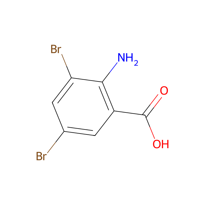 2-氨基-3,5-二溴苯甲酸