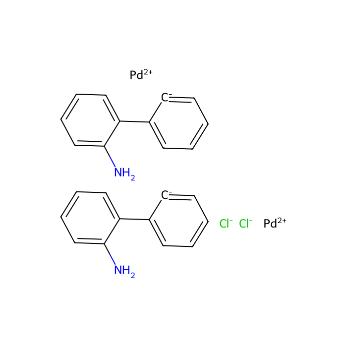 二-μ-氯双[2′-(氨基-N)[1,1′-联苯] -2-基-C]二钯(II)